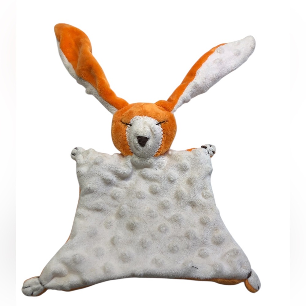 Duffi Baby Dou orange rabbit Small baby Security Blanket Lovy